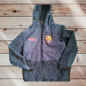FC Barcelona Zip Up Jacket Mens Medium